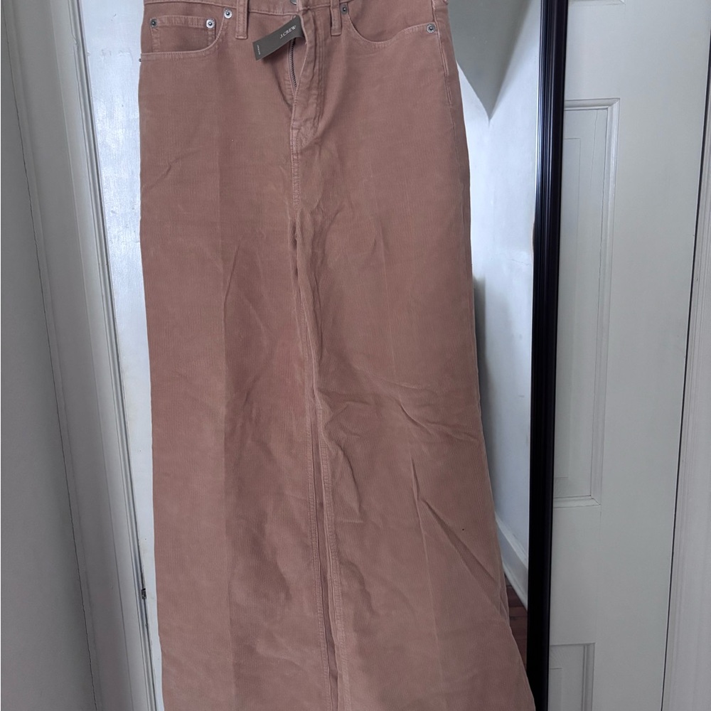J. Crew Wide Leg Pants in Tan